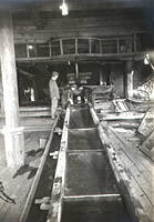 At the gold treating factory