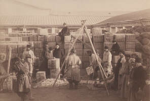 Tea bales in Kyakhta.