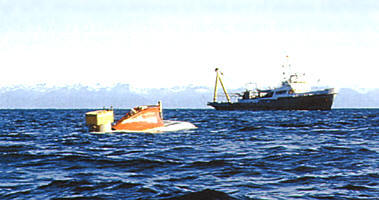 Investigations of Baikal with the help of submarine apparatus "Piesces".